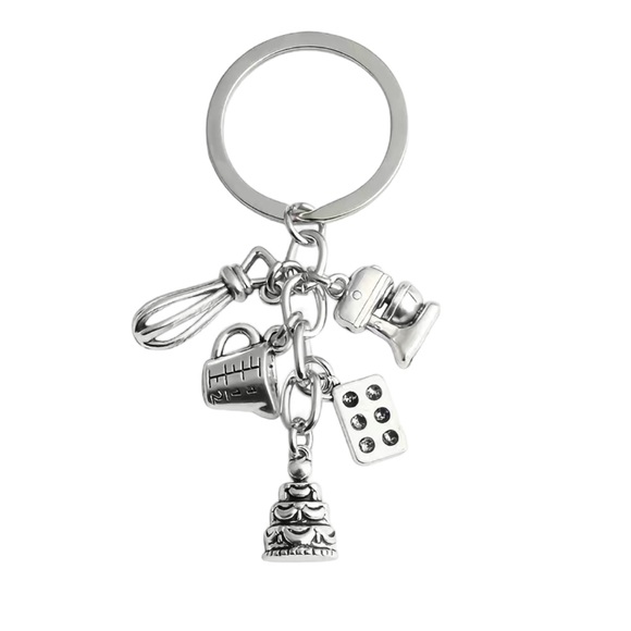Silver Baking Charms Keychain - Picture 4 of 4